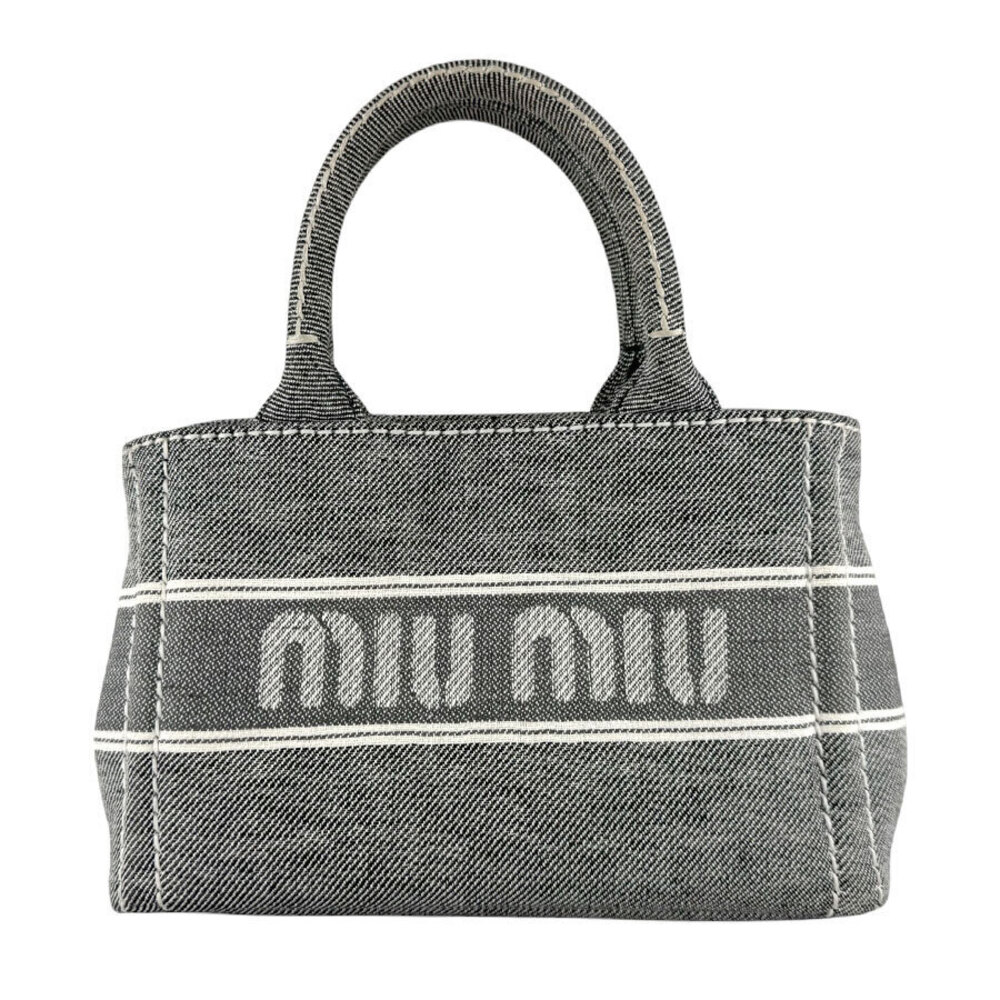 Miu Miu 2way Shoulder Bag canvas black